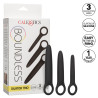 Boundless Calexotics Kit de 3 Plugs Silicone Dilatro Trio Boundless Noirs